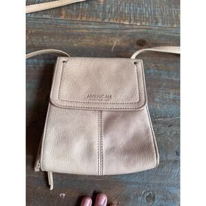 American Leather Co. Crossbody Bag - Beige excellent condition